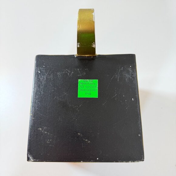 BALLARD DESIGNS Gift Box Stocking Hanger Harlequin Metal Bow Box RARE RETIRED! - Picture 8 of 15